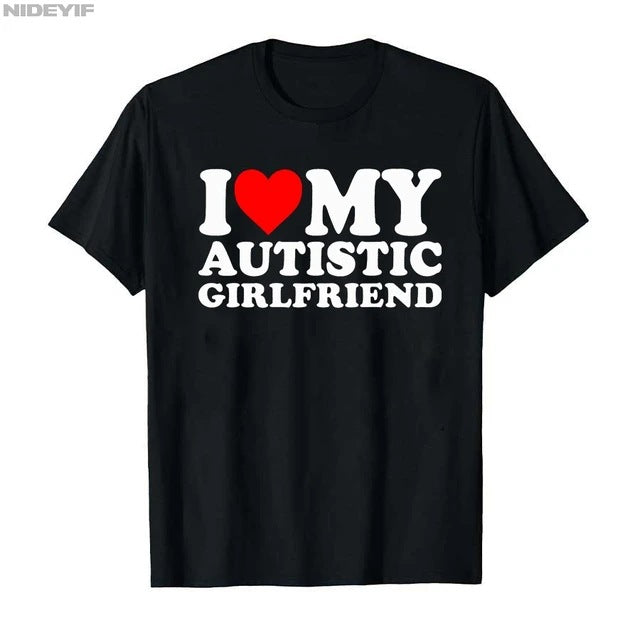 Couples I Love my boyfriend/girlfriend cotton T-shirt