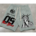 Street Hip-Hop Statue of Liberty Printed Shorts