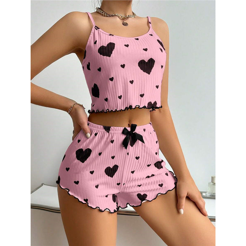 Women's Heart Print Loungewear