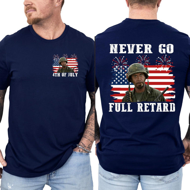 Patriotic Graphic Cotton T-shirt Forth of July special