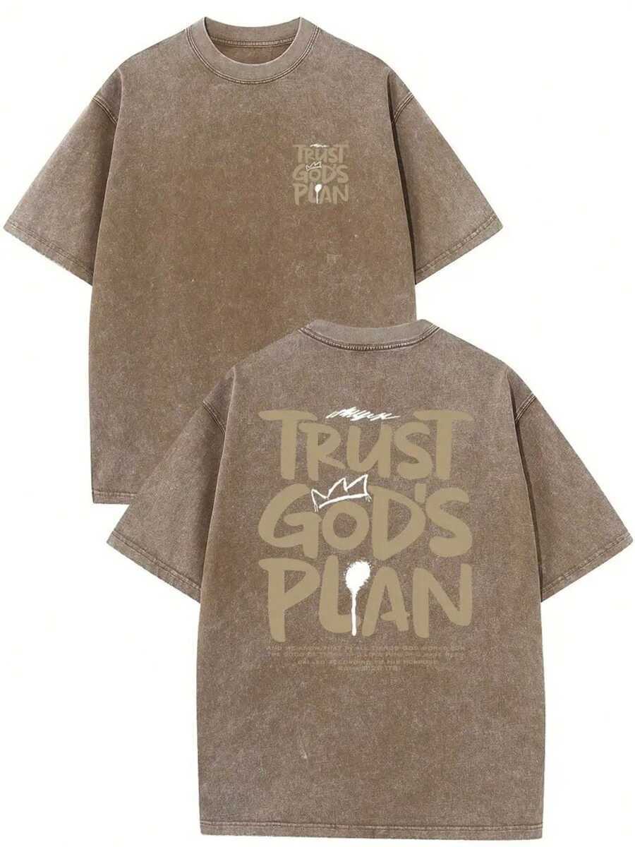 Trust Gods Plan Cotton Washed T-Shirts