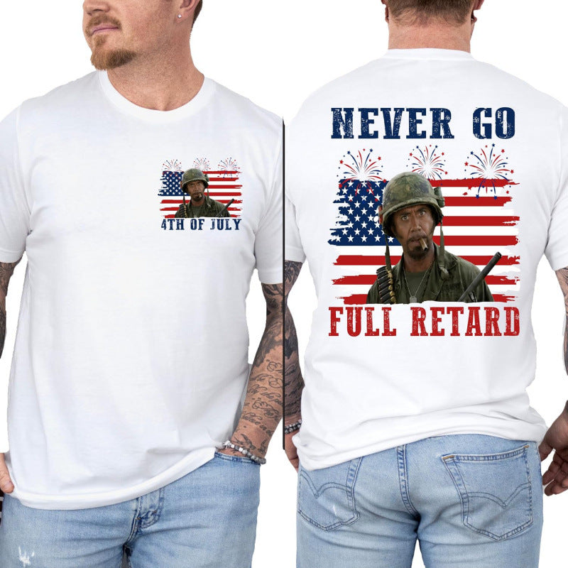 Patriotic Graphic Cotton T-shirt Forth of July special