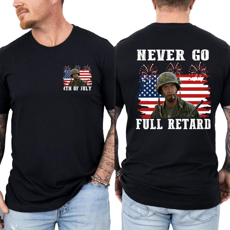 Patriotic Graphic Cotton T-shirt Forth of July special