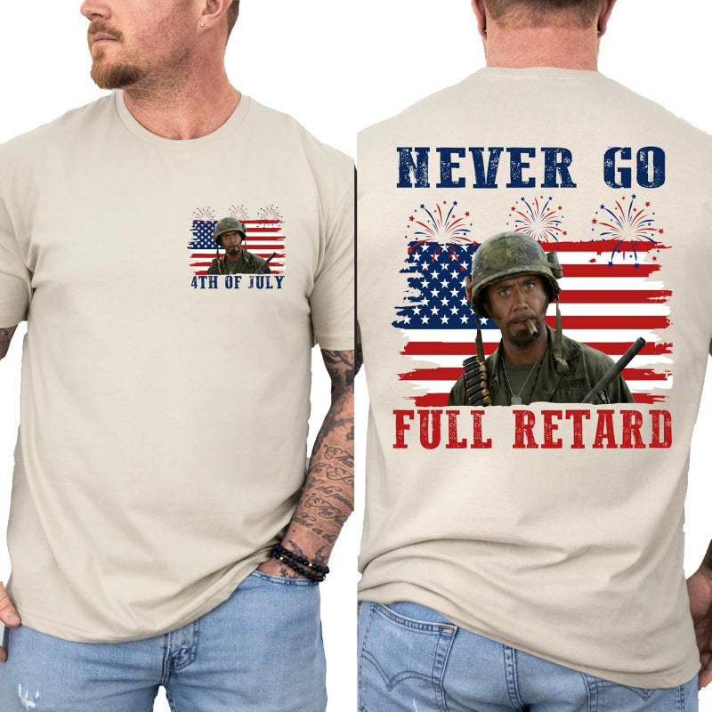 Patriotic Graphic Cotton T-shirt Forth of July special