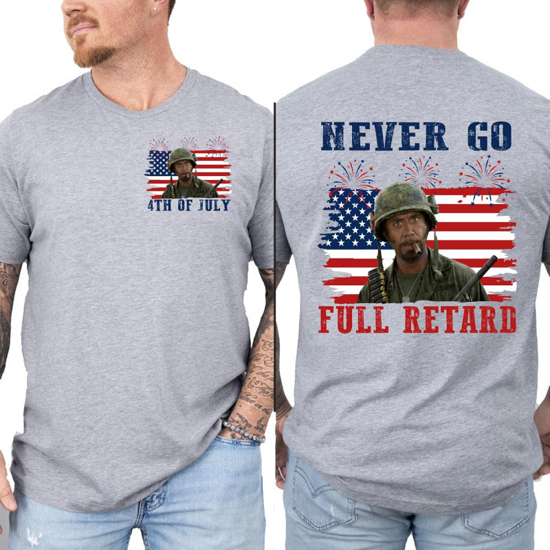 Patriotic Graphic Cotton T-shirt Forth of July special