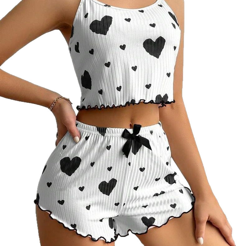 Women's Heart Print Loungewear